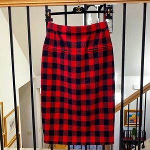 FLASH SALE ⚡️CHANEL Tartan Plaid Pencil Skirt